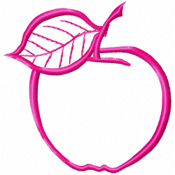 Apple Embroidery Design 9 Apple Embroidery Design 9